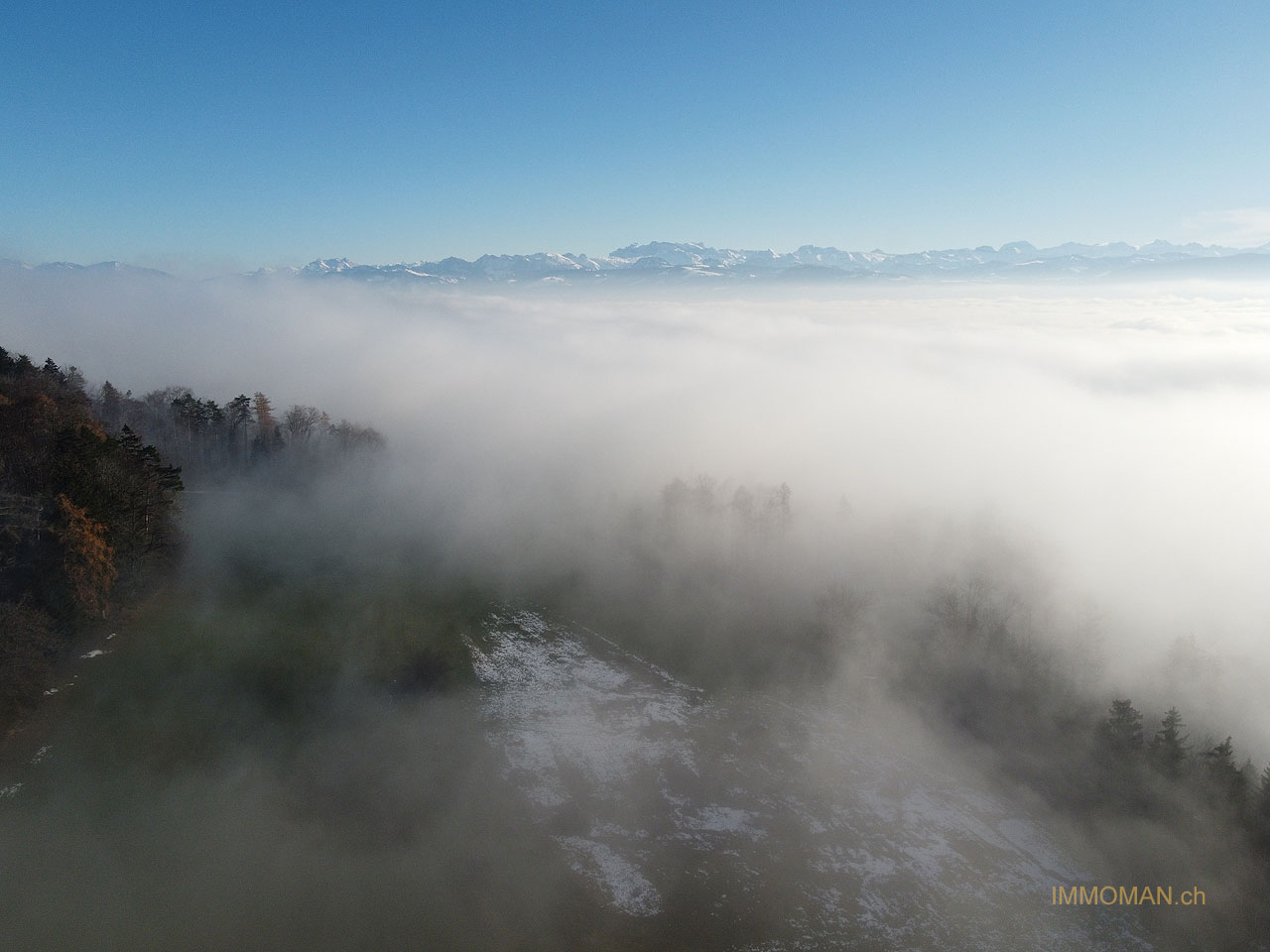 Nebelmeer Richtung Süden